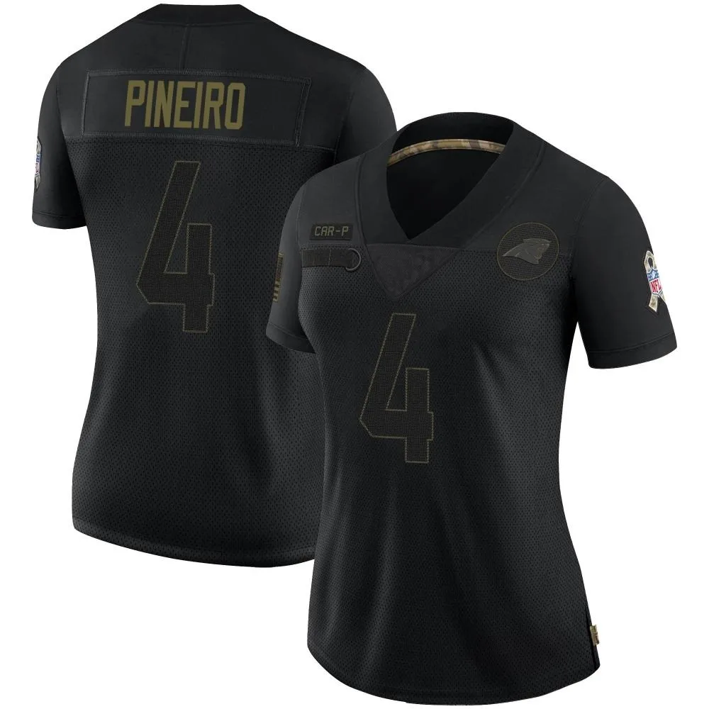 Women's Carolina Panthers Eddy Pineiro Nike 2020 Salute To Service Limited Black Jersey Women's Carolina Panthers Eddy Pineiro Nike 2020 Salute To Service Limited Black Jersey