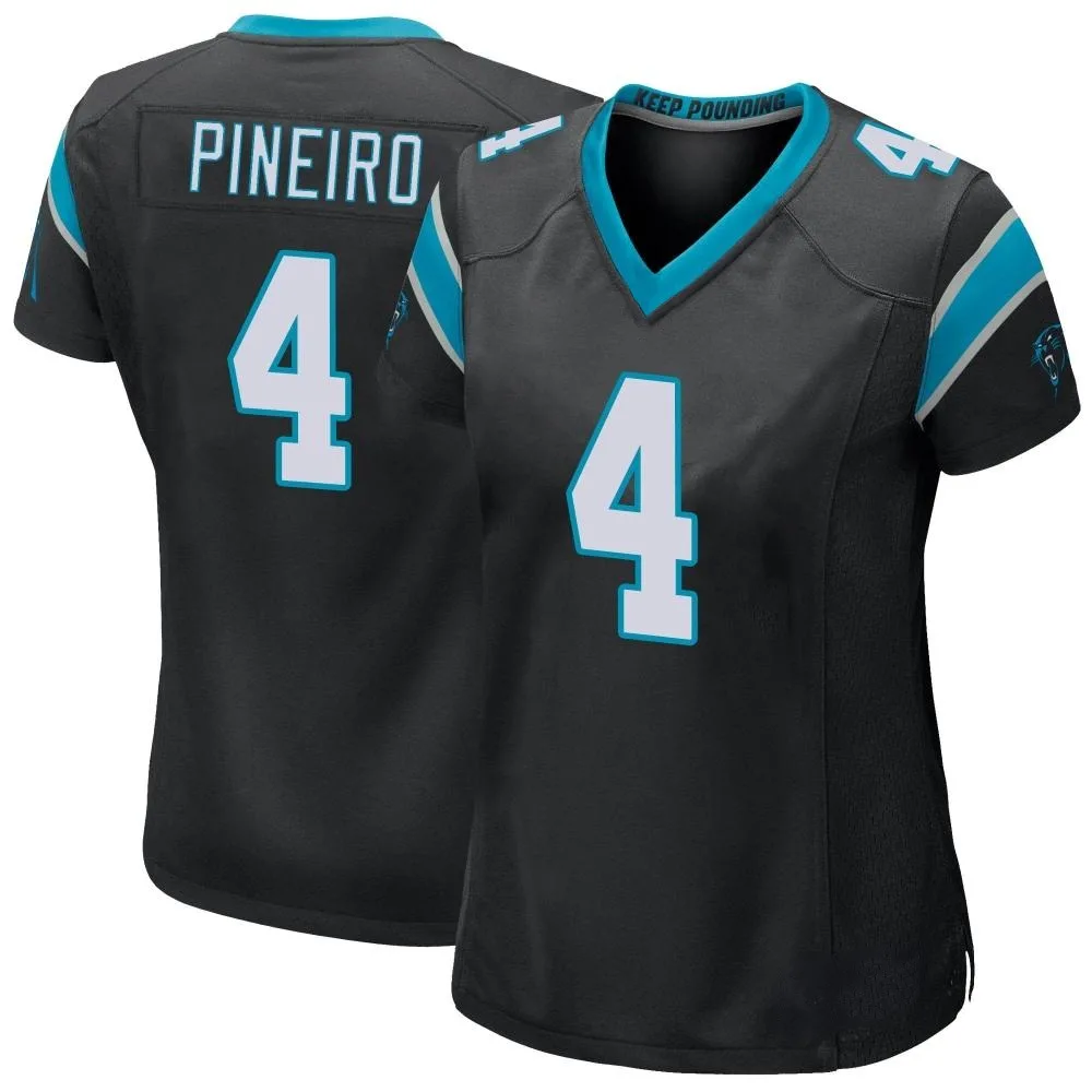 Women's Carolina Panthers Eddy Pineiro Nike Team Color Game Black Jersey Women's Carolina Panthers Eddy Pineiro Nike Team Color Game Black Jersey
