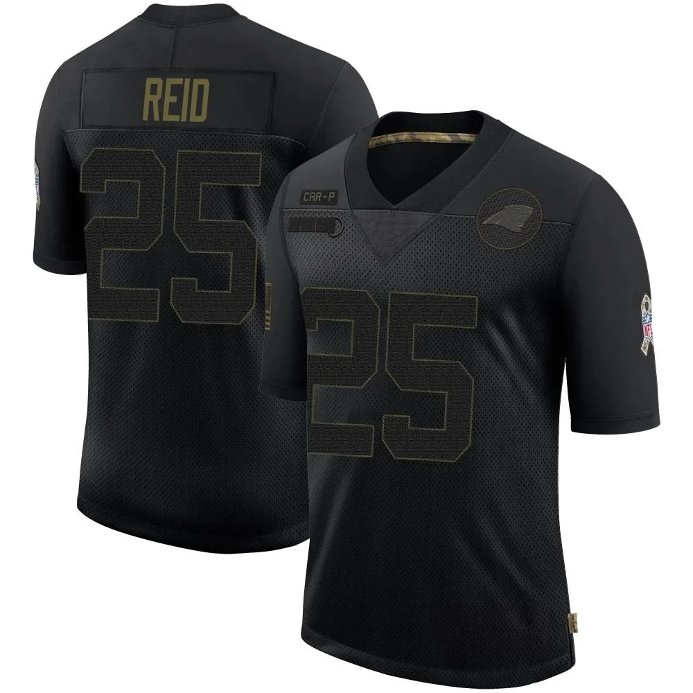 Men's Carolina Panthers Eric Reid Nike 2020 Salute To Service Limited Black Jersey Men's Carolina Panthers Eric Reid Nike 2020 Salute To Service Limited Black Jersey