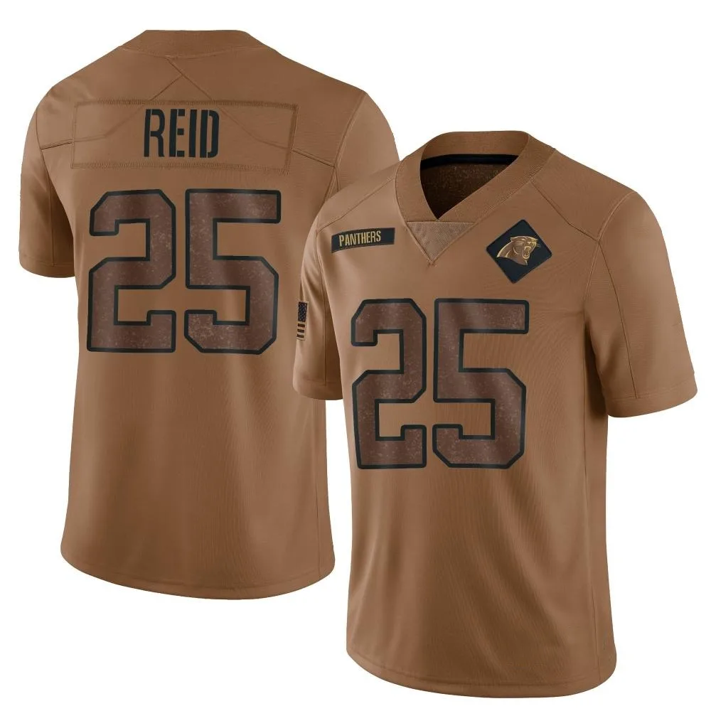 Men's Carolina Panthers Eric Reid Nike 2023 Salute To Service Limited Brown Jersey Men's Carolina Panthers Eric Reid Nike 2023 Salute To Service Limited Brown Jersey