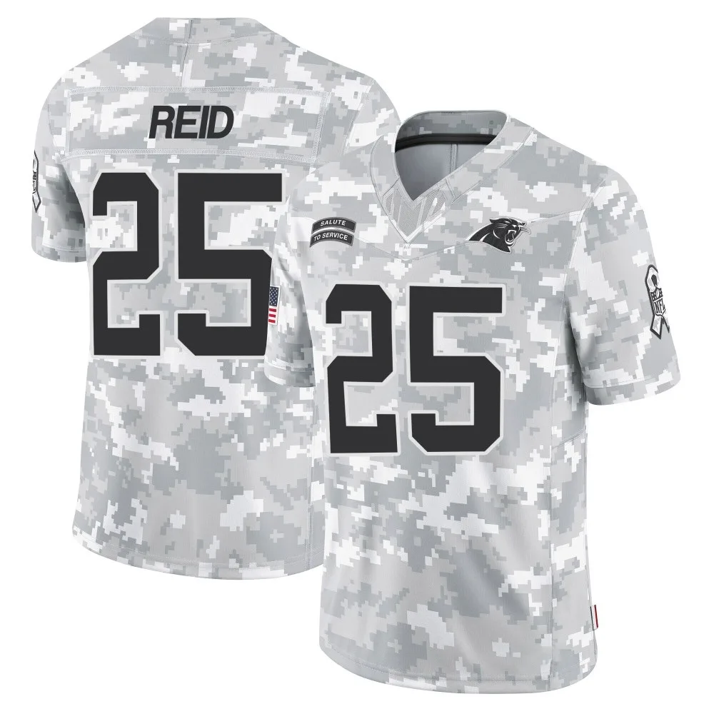 Men's Carolina Panthers Eric Reid Nike 2024 Salute to Service Limited Arctic Camo Jersey Men's Carolina Panthers Eric Reid Nike 2024 Salute to Service Limited Arctic Camo Jersey