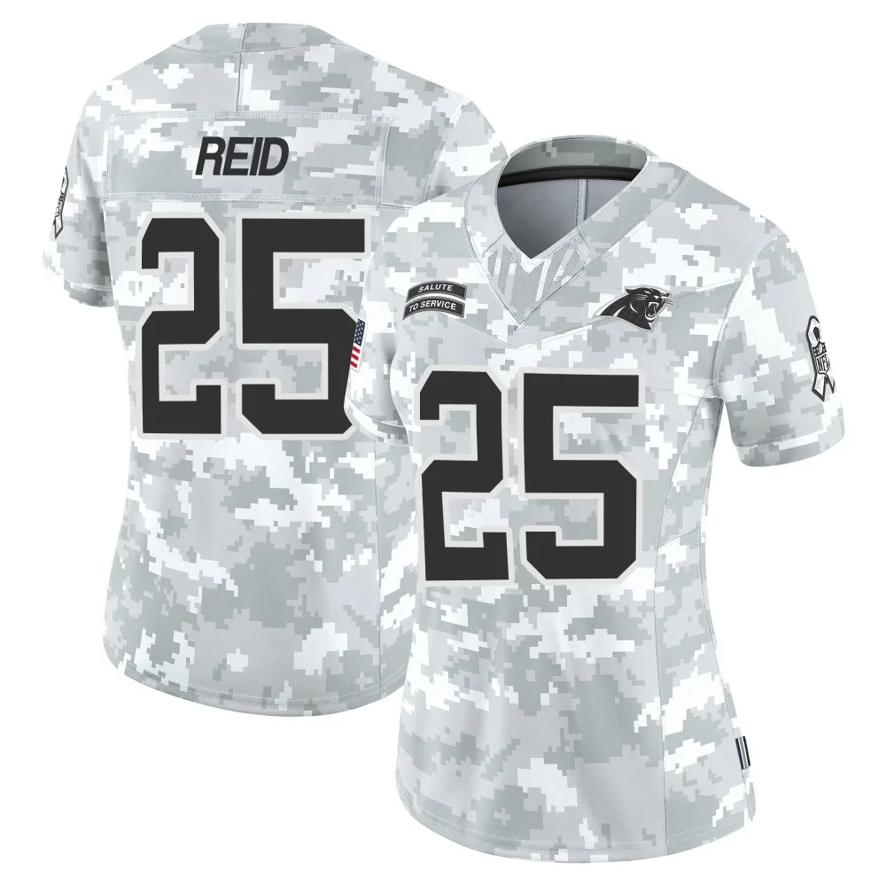 Women's Carolina Panthers Eric Reid Nike 2024 Salute to Service Limited Arctic Camo Jersey Women's Carolina Panthers Eric Reid Nike 2024 Salute to Service Limited Arctic Camo Jersey
