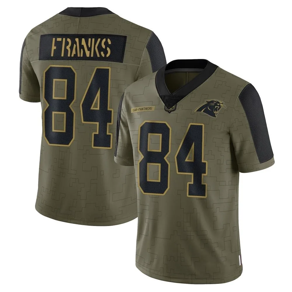 Men's Carolina Panthers Feleipe Franks Nike 2021 Salute To Service Limited Olive Jersey Men's Carolina Panthers Feleipe Franks Nike 2021 Salute To Service Limited Olive Jersey