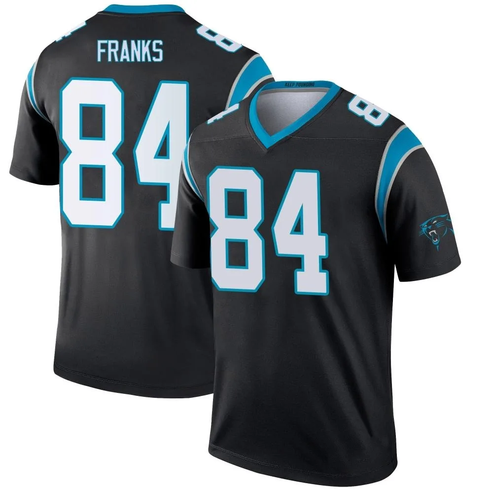 Men's Carolina Panthers Feleipe Franks Nike Legend Black Jersey Men's Carolina Panthers Feleipe Franks Nike Legend Black Jersey