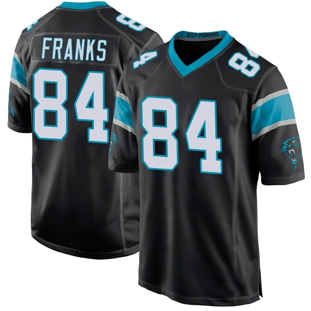 Men's Carolina Panthers Feleipe Franks Nike Team Color Game Black Jersey Men's Carolina Panthers Feleipe Franks Nike Team Color Game Black Jersey