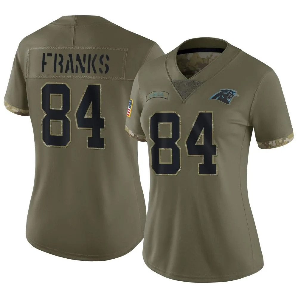 Women's Carolina Panthers Feleipe Franks Nike 2022 Salute To Service Limited Olive Jersey Women's Carolina Panthers Feleipe Franks Nike 2022 Salute To Service Limited Olive Jersey