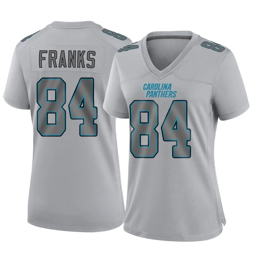 Women's Carolina Panthers Feleipe Franks Nike Atmosphere Fashion Game Gray Jersey Women's Carolina Panthers Feleipe Franks Nike Atmosphere Fashion Game Gray Jersey