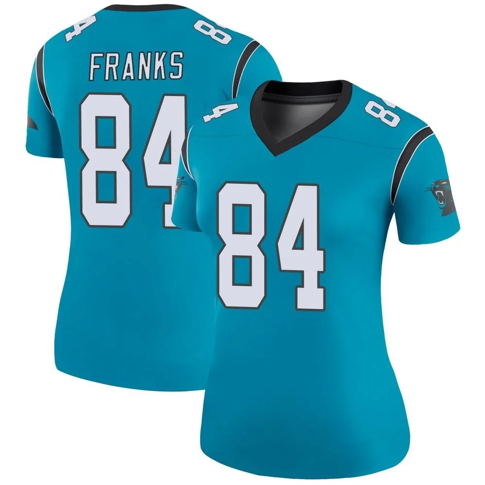 Women's Carolina Panthers Feleipe Franks Nike Color Rush Legend Blue Jersey Women's Carolina Panthers Feleipe Franks Nike Color Rush Legend Blue Jersey
