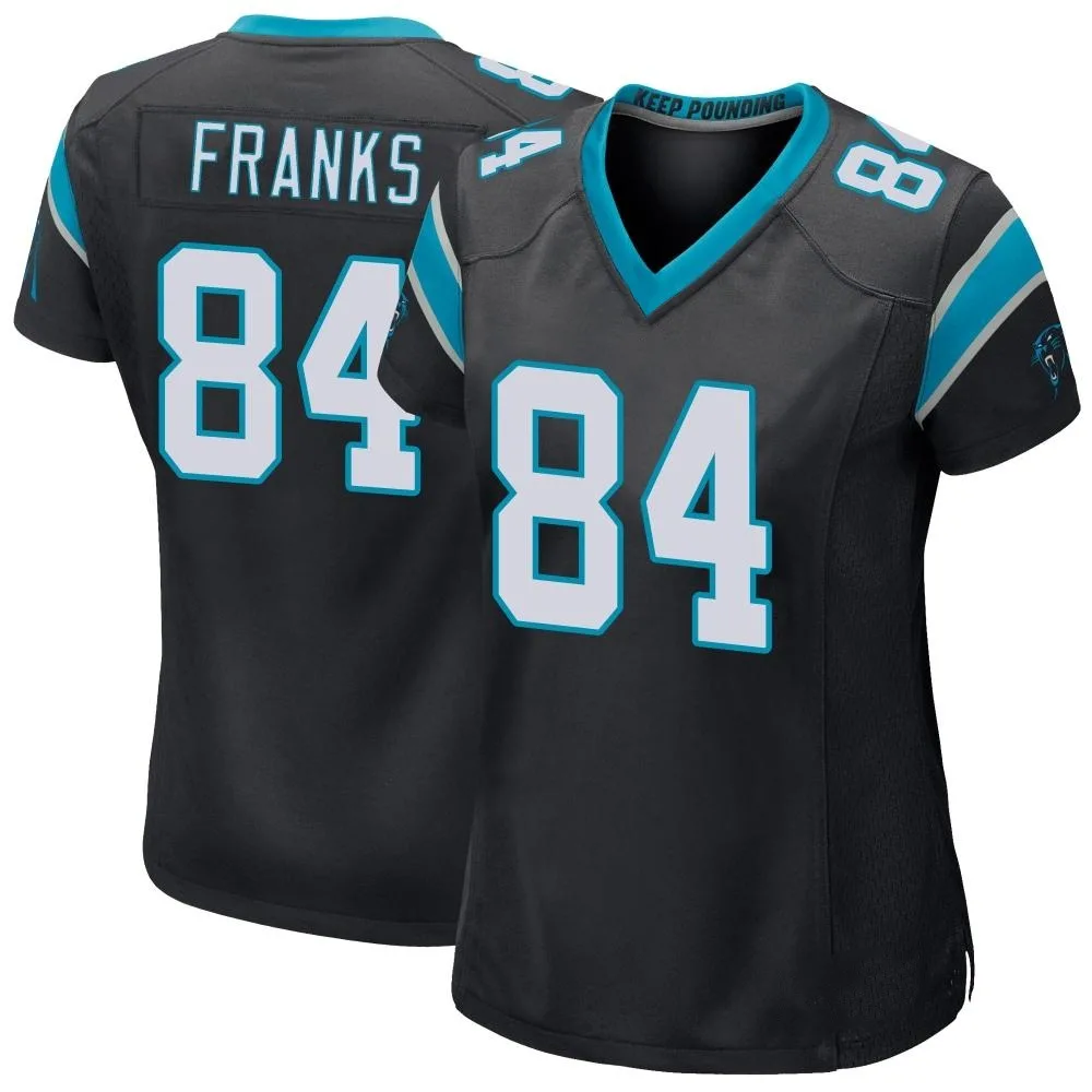 Women's Carolina Panthers Feleipe Franks Nike Team Color Game Black Jersey Women's Carolina Panthers Feleipe Franks Nike Team Color Game Black Jersey
