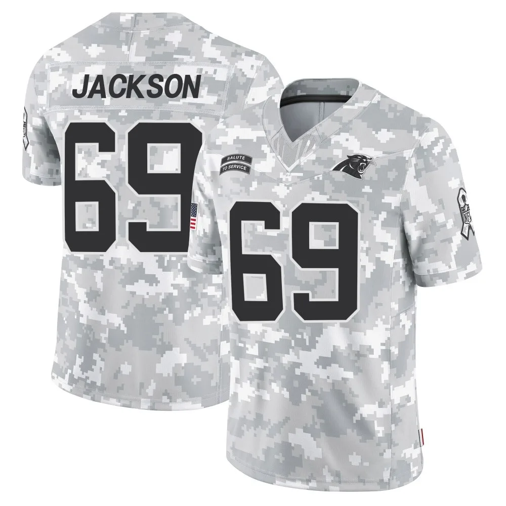 Men's Carolina Panthers Gabe Jackson Nike 2024 Salute to Service Limited Arctic Camo Jersey Men's Carolina Panthers Gabe Jackson Nike 2024 Salute to Service Limited Arctic Camo Jersey