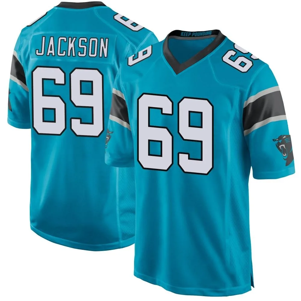 Men's Carolina Panthers Gabe Jackson Nike Alternate Game Blue Jersey Men's Carolina Panthers Gabe Jackson Nike Alternate Game Blue Jersey