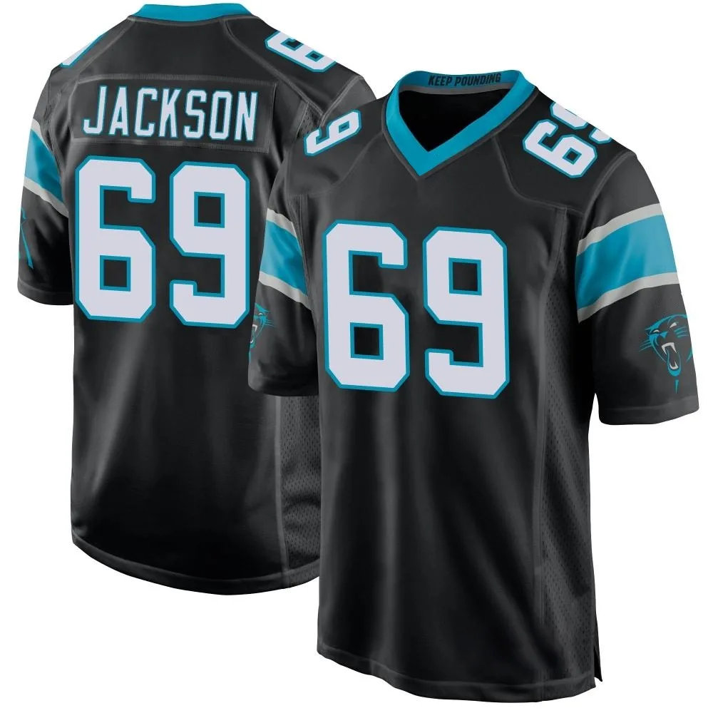 Men's Carolina Panthers Gabe Jackson Nike Team Color Game Black Jersey Men's Carolina Panthers Gabe Jackson Nike Team Color Game Black Jersey