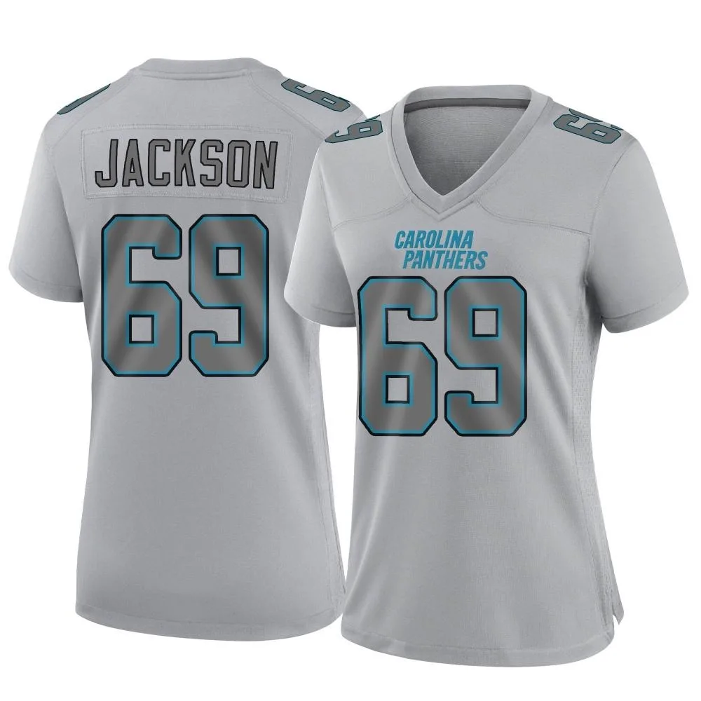 Women's Carolina Panthers Gabe Jackson Nike Atmosphere Fashion Game Gray Jersey Women's Carolina Panthers Gabe Jackson Nike Atmosphere Fashion Game Gray Jersey