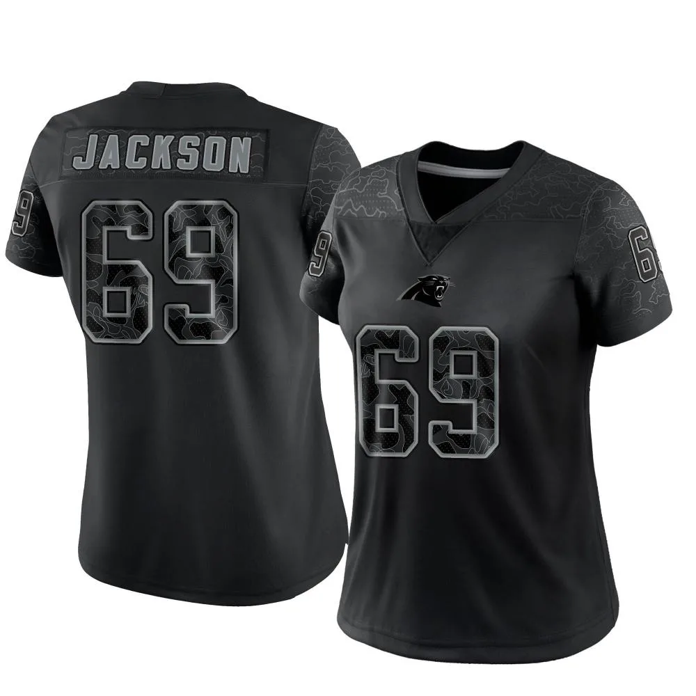 Women's Carolina Panthers Gabe Jackson Nike Reflective Limited Black Jersey Women's Carolina Panthers Gabe Jackson Nike Reflective Limited Black Jersey