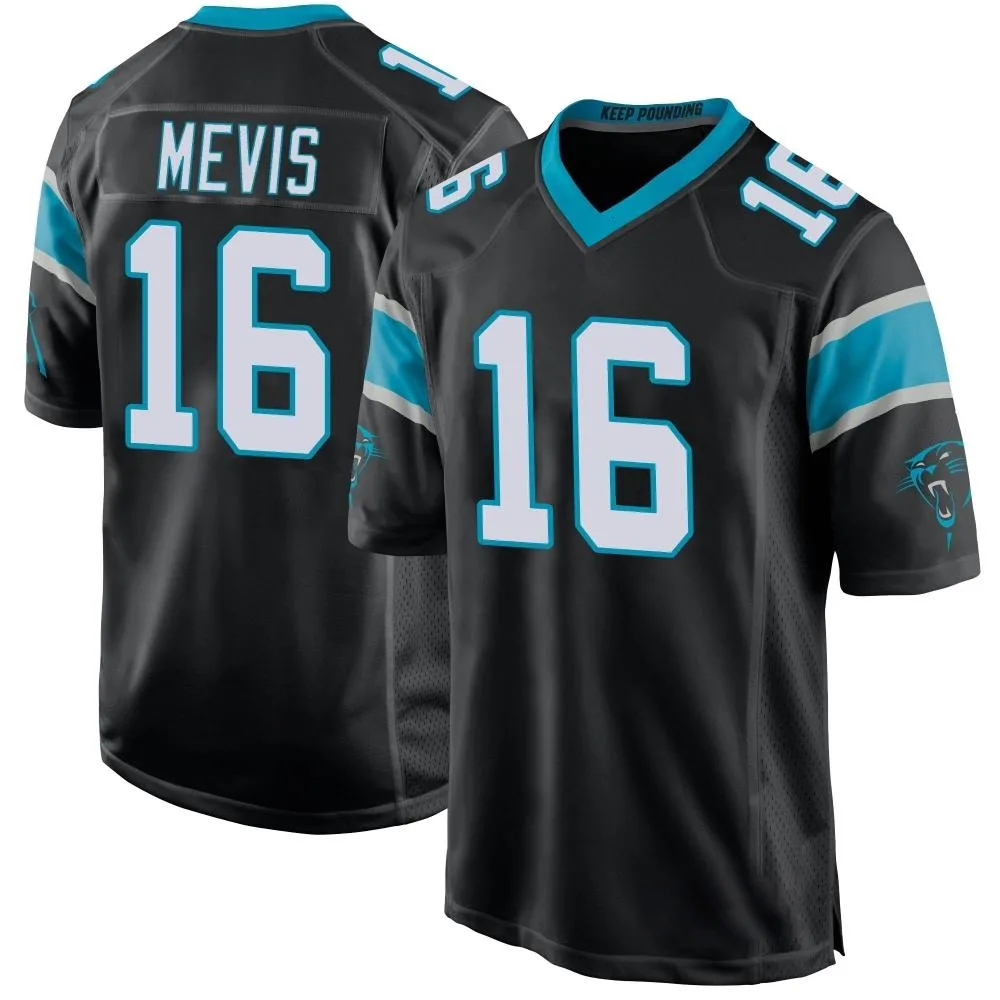 Men's Carolina Panthers Harrison Mevis Nike Team Color Game Black Jersey Men's Carolina Panthers Harrison Mevis Nike Team Color Game Black Jersey