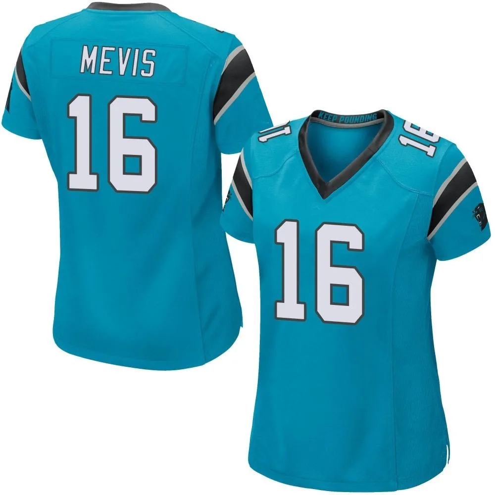 Women's Carolina Panthers Harrison Mevis Nike Alternate Game Blue Jersey Women's Carolina Panthers Harrison Mevis Nike Alternate Game Blue Jersey