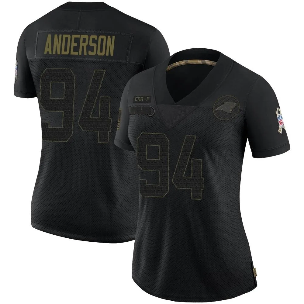 Women's Carolina Panthers Henry Anderson Nike 2020 Salute To Service Limited Black Jersey Women's Carolina Panthers Henry Anderson Nike 2020 Salute To Service Limited Black Jersey