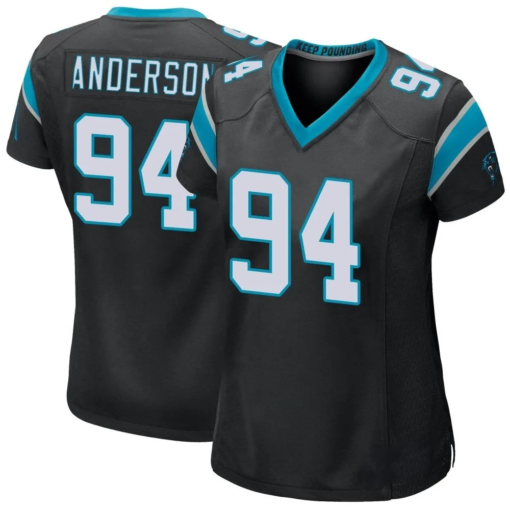 Women's Carolina Panthers Henry Anderson Nike Team Color Game Black Jersey Women's Carolina Panthers Henry Anderson Nike Team Color Game Black Jersey