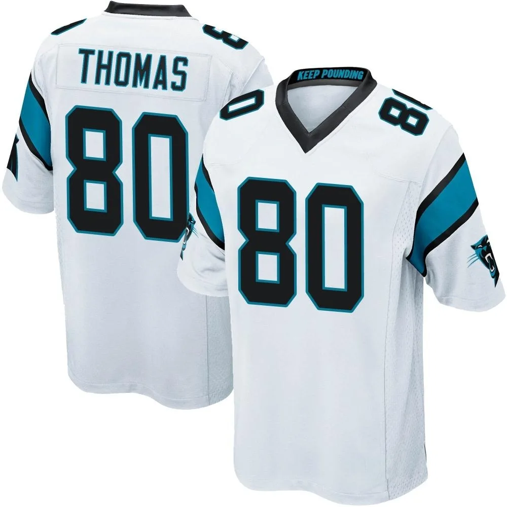 Men's Carolina Panthers Ian Thomas Nike Game White Jersey Men's Carolina Panthers Ian Thomas Nike Game White Jersey