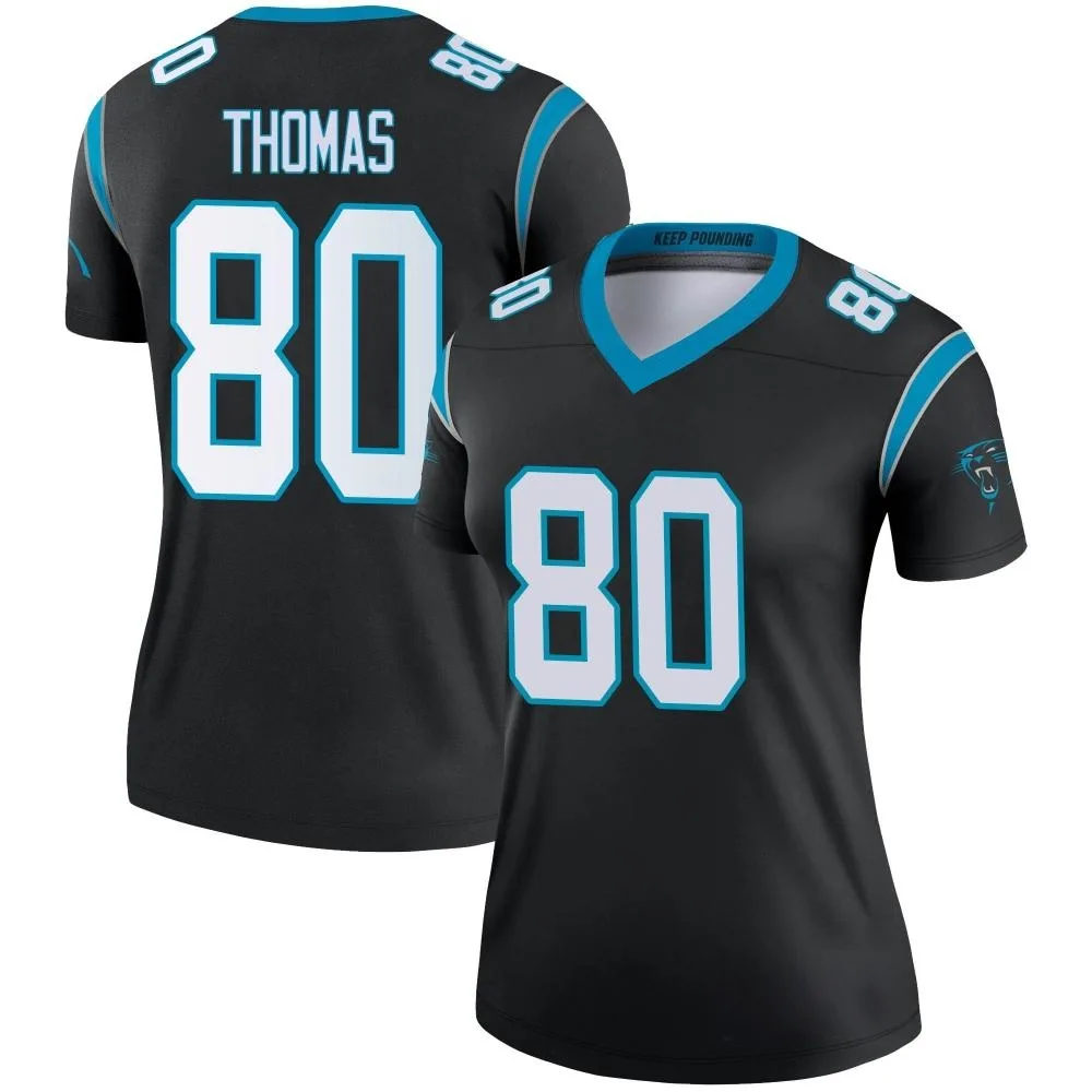 Women's Carolina Panthers Ian Thomas Nike Legend Black Jersey Women's Carolina Panthers Ian Thomas Nike Legend Black Jersey
