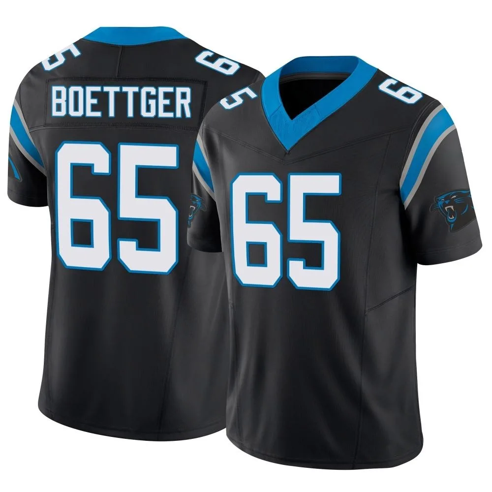 Men's Carolina Panthers Ike Boettger Nike Vapor F.U.S.E. Limited Black Jersey Men's Carolina Panthers Ike Boettger Nike Vapor F.U.S.E. Limited Black Jersey