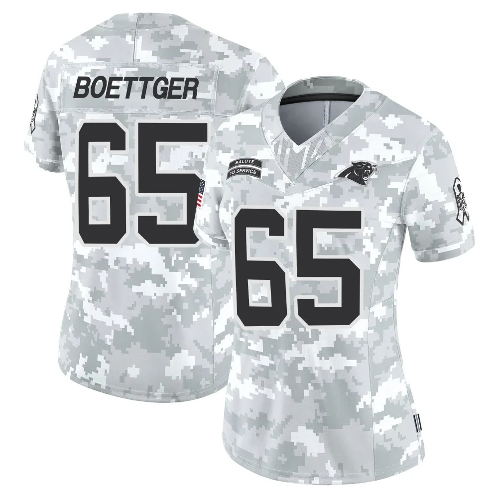 Women's Carolina Panthers Ike Boettger Nike 2024 Salute to Service Limited Arctic Camo Jersey Women's Carolina Panthers Ike Boettger Nike 2024 Salute to Service Limited Arctic Camo Jersey