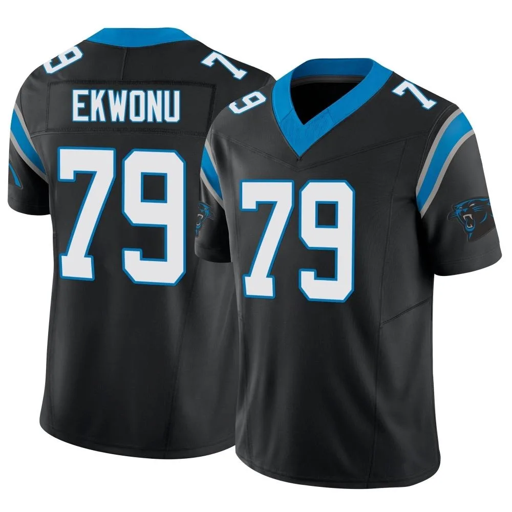 Men's Carolina Panthers Ikem Ekwonu Nike Vapor F.U.S.E. Limited Black Jersey Men's Carolina Panthers Ikem Ekwonu Nike Vapor F.U.S.E. Limited Black Jersey