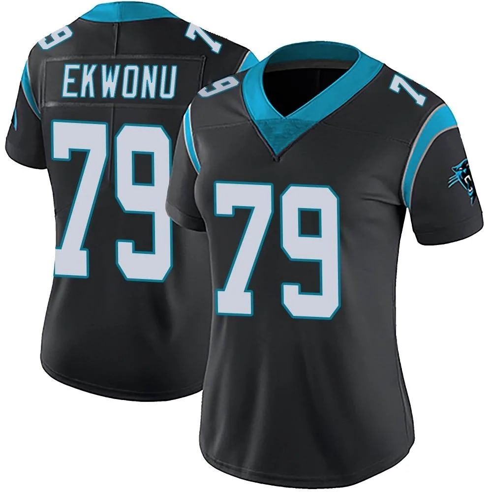 Women's Carolina Panthers Ikem Ekwonu Nike Team Color Vapor Untouchable Limited Black Jersey Women's Carolina Panthers Ikem Ekwonu Nike Team Color Vapor Untouchable Limited Black Jersey