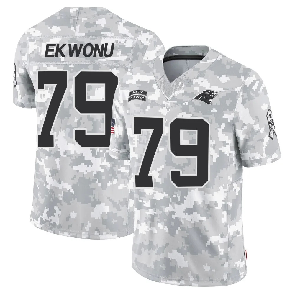 Youth Carolina Panthers Ikem Ekwonu Nike 2024 Salute to Service Limited Arctic Camo Jersey Youth Carolina Panthers Ikem Ekwonu Nike 2024 Salute to Service Limited Arctic Camo Jersey