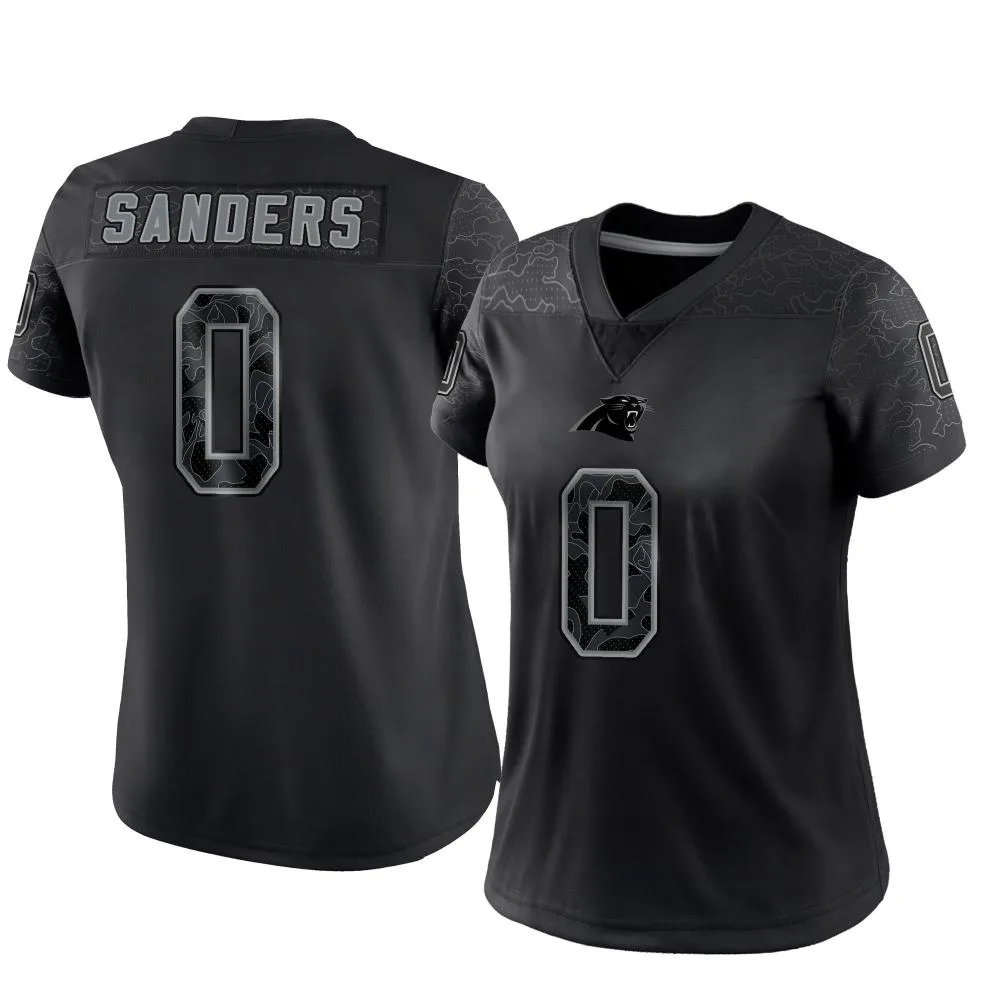 Women's Carolina Panthers Ja'tavion Sanders Nike Reflective Limited Black Jersey Women's Carolina Panthers Ja'tavion Sanders Nike Reflective Limited Black Jersey