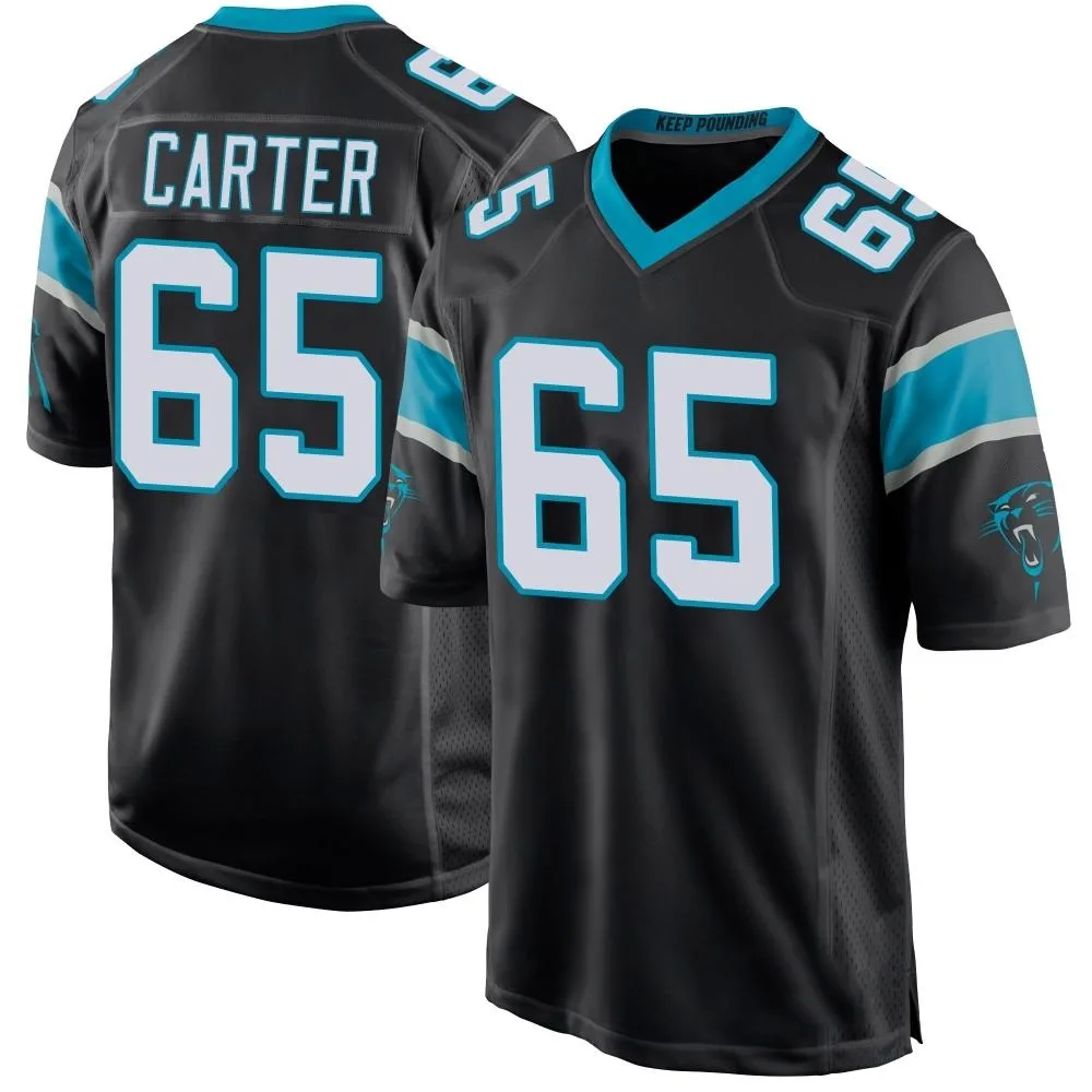 Men's Carolina Panthers Ja'tyre Carter Nike Team Color Game Black Jersey Men's Carolina Panthers Ja'tyre Carter Nike Team Color Game Black Jersey
