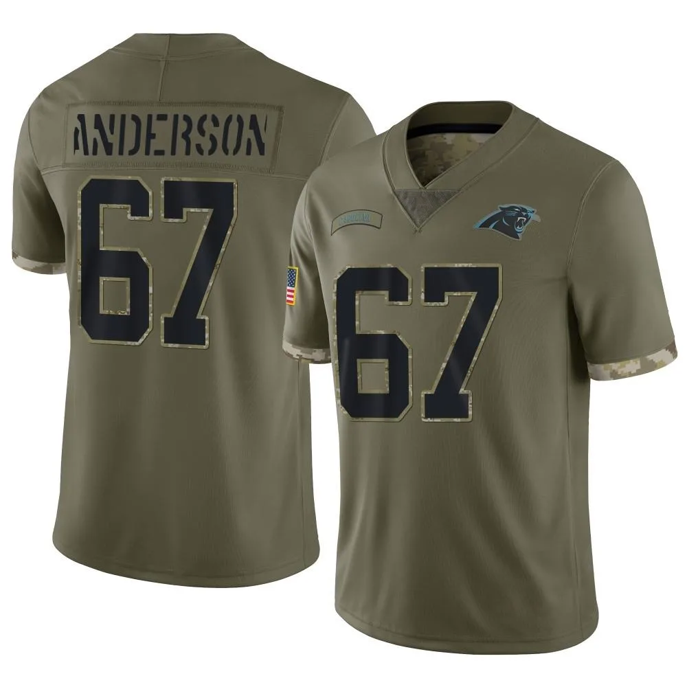 Men's Carolina Panthers Jack Anderson Nike 2022 Salute To Service Limited Olive Jersey Men's Carolina Panthers Jack Anderson Nike 2022 Salute To Service Limited Olive Jersey