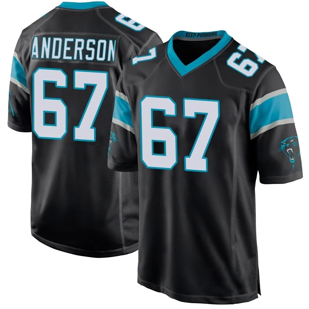 Men's Carolina Panthers Jack Anderson Nike Team Color Game Black Jersey Men's Carolina Panthers Jack Anderson Nike Team Color Game Black Jersey
