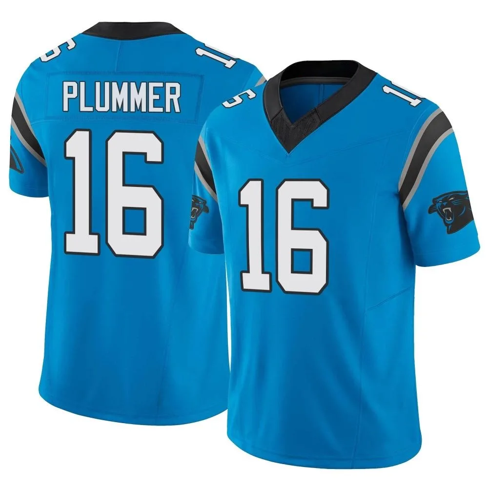 Men's Carolina Panthers Jack Plummer Nike Vapor F.U.S.E. Limited Blue Jersey Men's Carolina Panthers Jack Plummer Nike Vapor F.U.S.E. Limited Blue Jersey