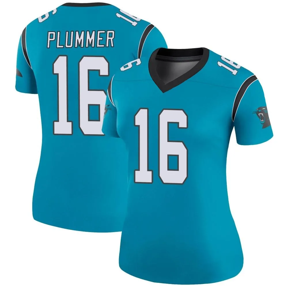 Women's Carolina Panthers Jack Plummer Nike Color Rush Legend Blue Jersey Women's Carolina Panthers Jack Plummer Nike Color Rush Legend Blue Jersey