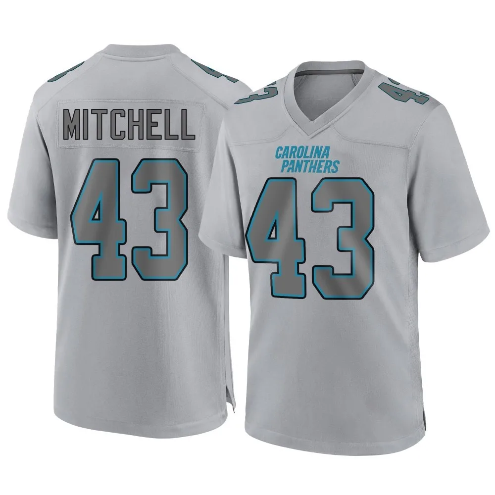 Men's Carolina Panthers Jackson Mitchell Nike Atmosphere Fashion Game Gray Jersey Men's Carolina Panthers Jackson Mitchell Nike Atmosphere Fashion Game Gray Jersey