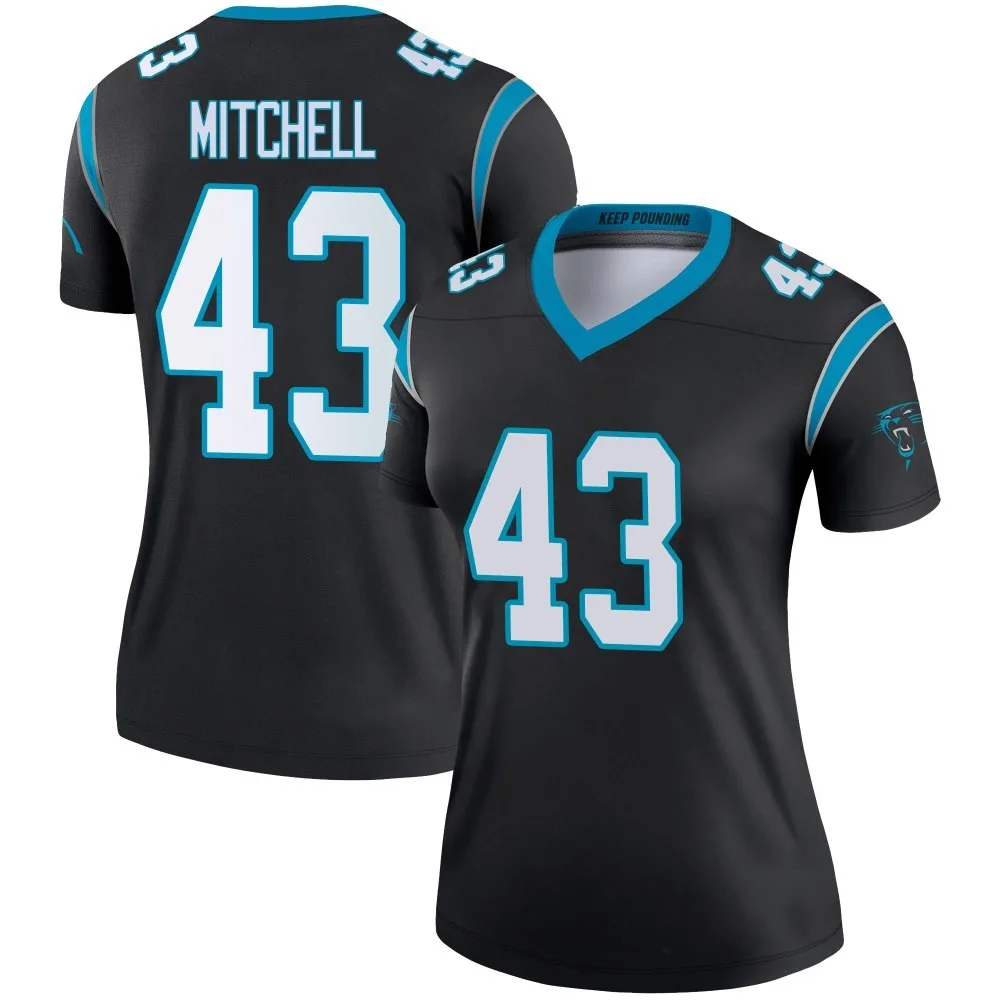Women's Carolina Panthers Jackson Mitchell Nike Legend Black Jersey Women's Carolina Panthers Jackson Mitchell Nike Legend Black Jersey