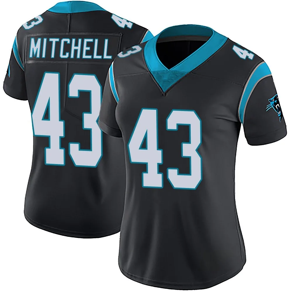 Women's Carolina Panthers Jackson Mitchell Nike Team Color Vapor Untouchable Limited Black Jersey Women's Carolina Panthers Jackson Mitchell Nike Team Color Vapor Untouchable Limited Black Jersey
