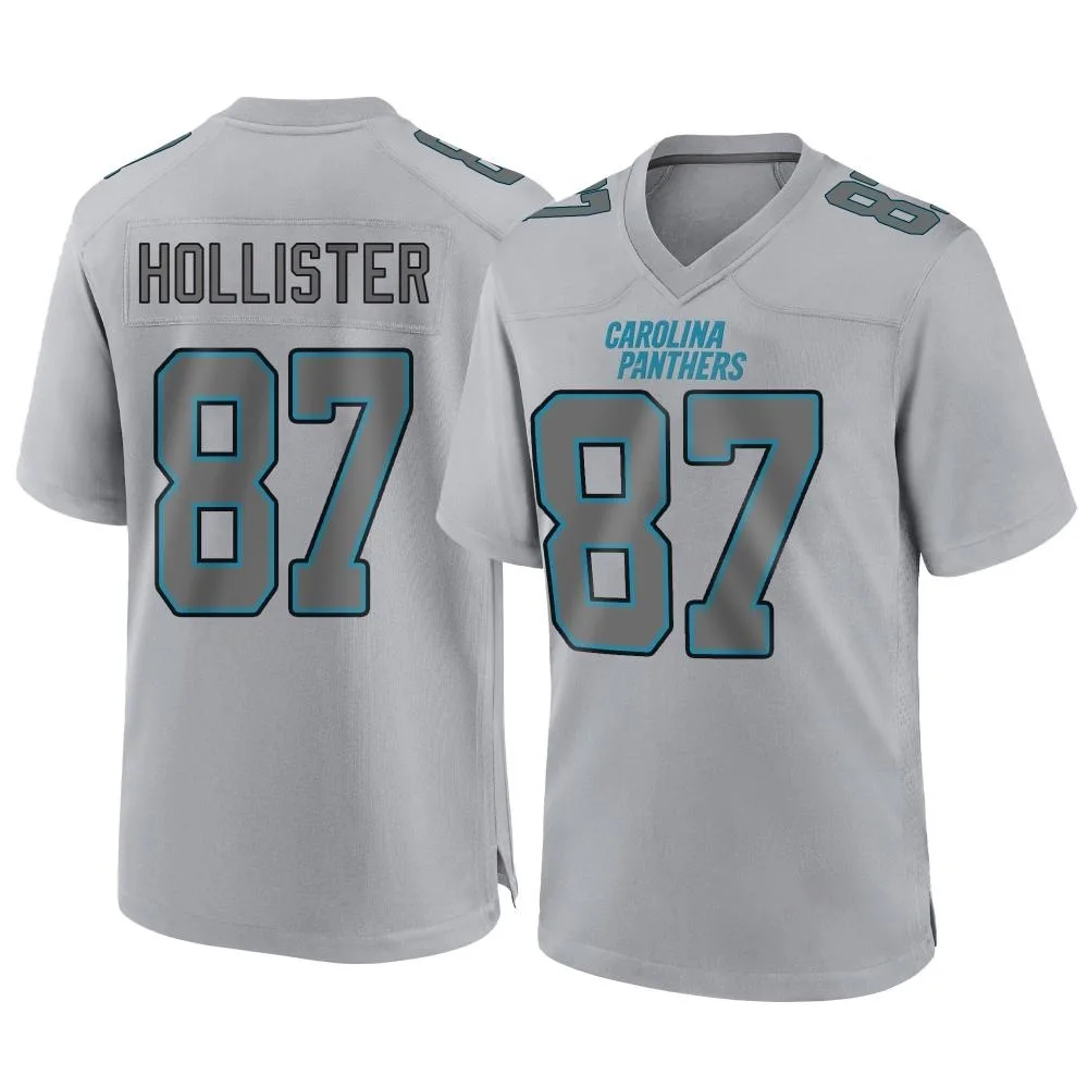 Men's Carolina Panthers Jacob Hollister Nike Atmosphere Fashion Game Gray Jersey Men's Carolina Panthers Jacob Hollister Nike Atmosphere Fashion Game Gray Jersey