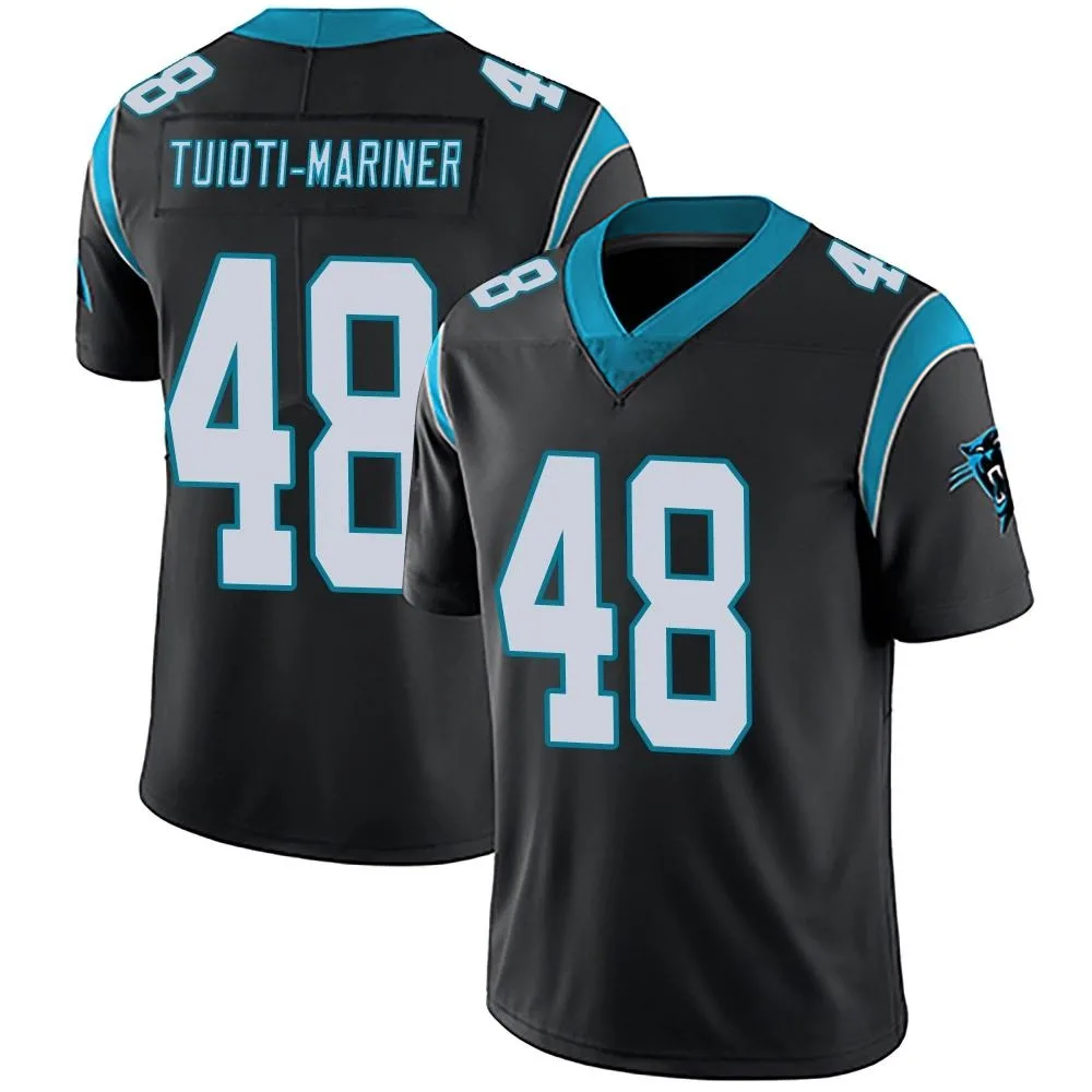 Men's Carolina Panthers Jacob Tuioti-Mariner Nike Team Color Vapor Untouchable Limited Black Jersey Men's Carolina Panthers Jacob Tuioti-Mariner Nike Team Color Vapor Untouchable Limited Black Jersey