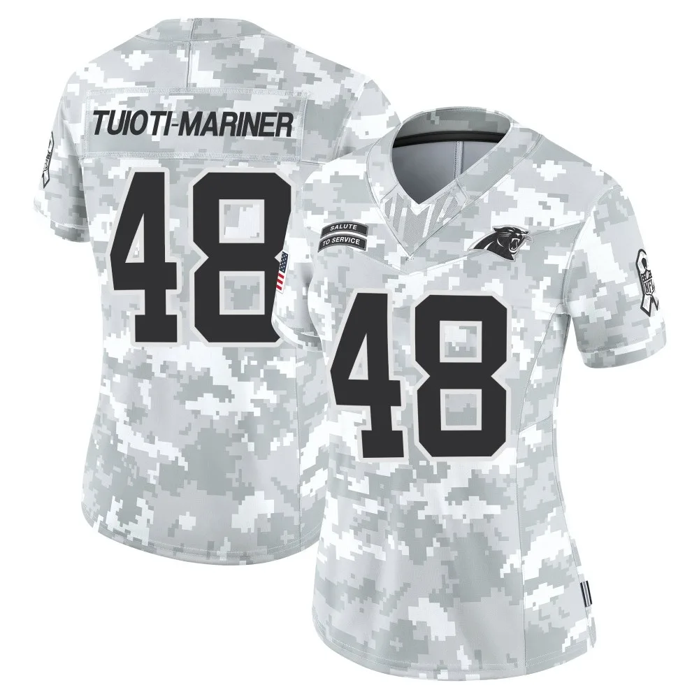 Women's Carolina Panthers Jacob Tuioti-Mariner Nike 2024 Salute to Service Limited Arctic Camo Jersey Women's Carolina Panthers Jacob Tuioti-Mariner Nike 2024 Salute to Service Limited Arctic Camo Jersey