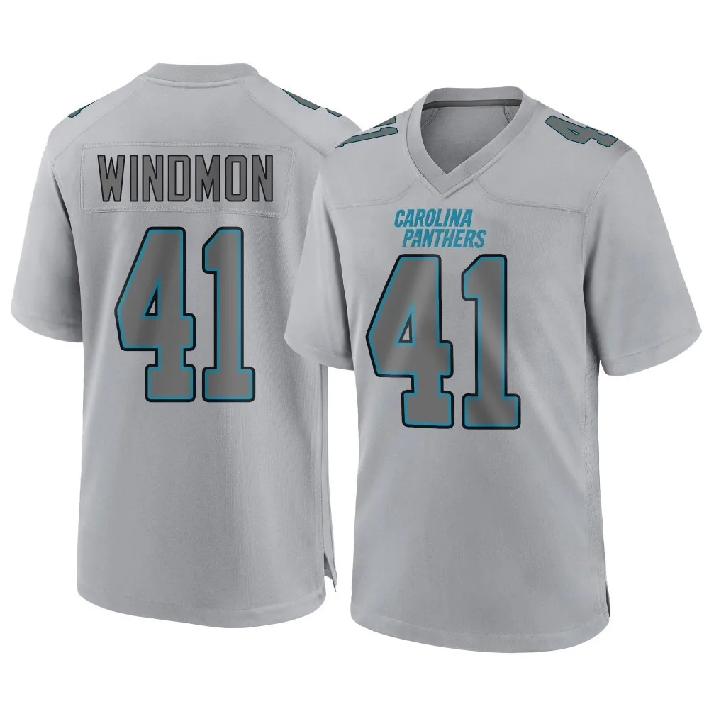 Men's Carolina Panthers Jacoby Windmon Nike Atmosphere Fashion Game Gray Jersey Men's Carolina Panthers Jacoby Windmon Nike Atmosphere Fashion Game Gray Jersey
