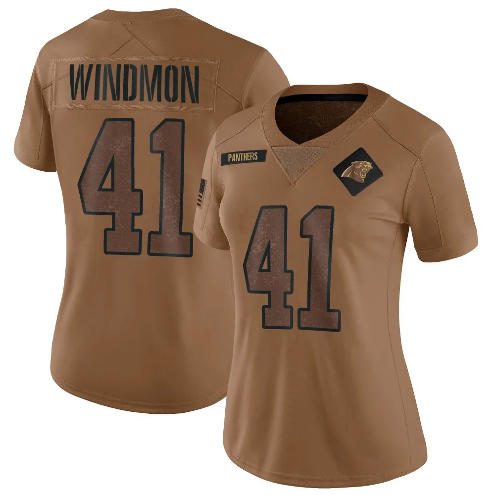 Women's Carolina Panthers Jacoby Windmon Nike 2023 Salute To Service Limited Brown Jersey Women's Carolina Panthers Jacoby Windmon Nike 2023 Salute To Service Limited Brown Jersey