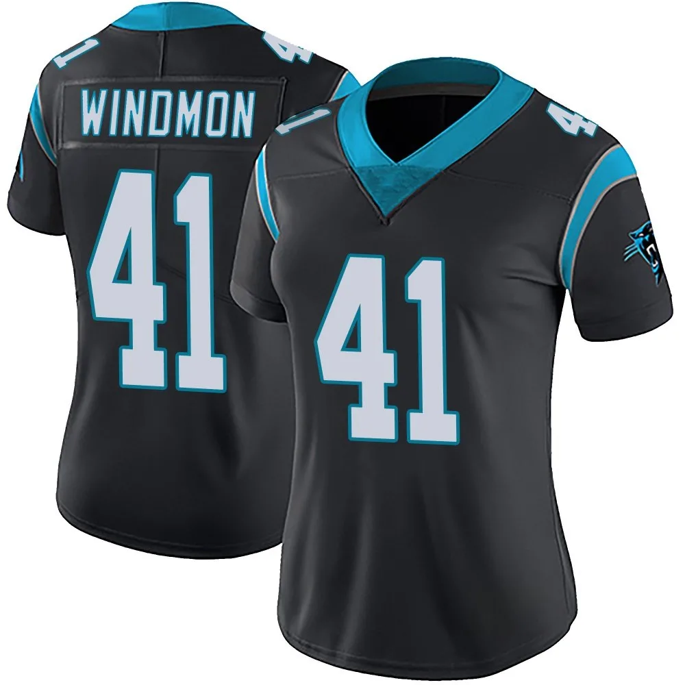 Women's Carolina Panthers Jacoby Windmon Nike Team Color Vapor Untouchable Limited Black Jersey Women's Carolina Panthers Jacoby Windmon Nike Team Color Vapor Untouchable Limited Black Jersey