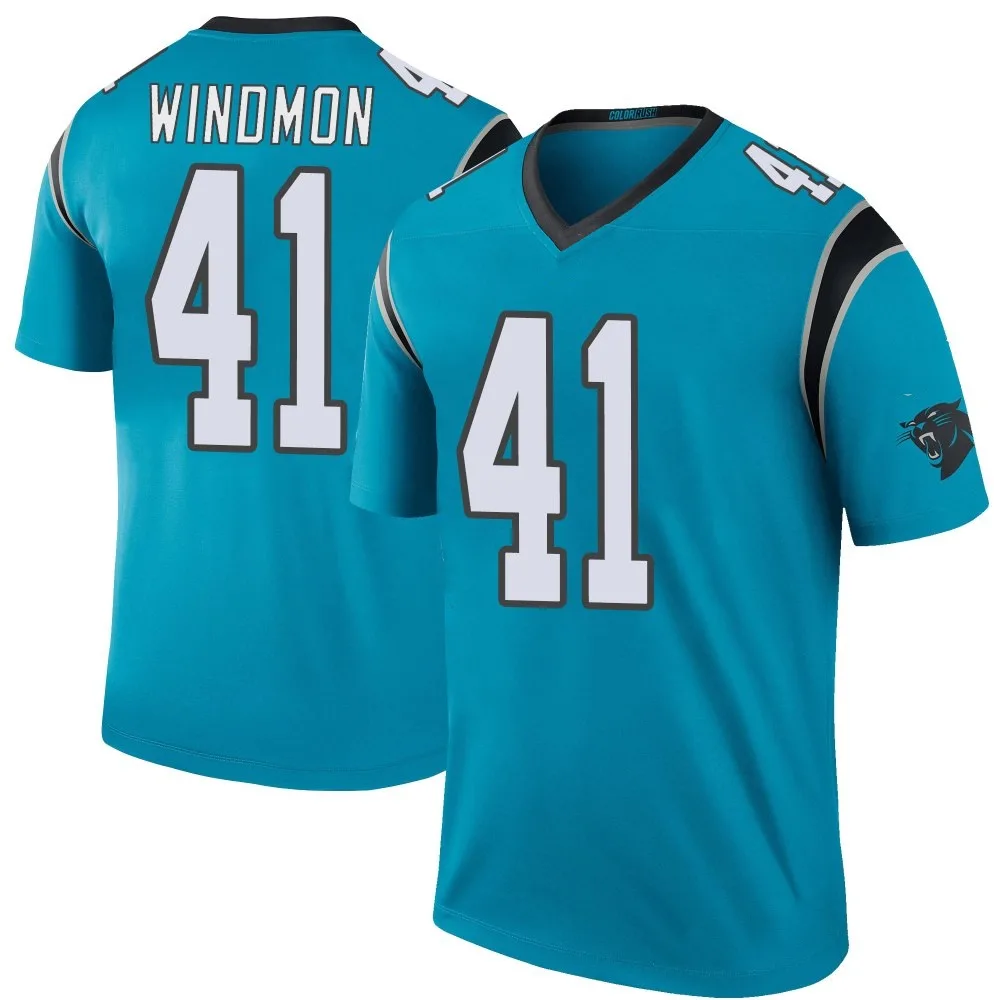 Youth Carolina Panthers Jacoby Windmon Nike Color Rush Legend Blue Jersey Youth Carolina Panthers Jacoby Windmon Nike Color Rush Legend Blue Jersey