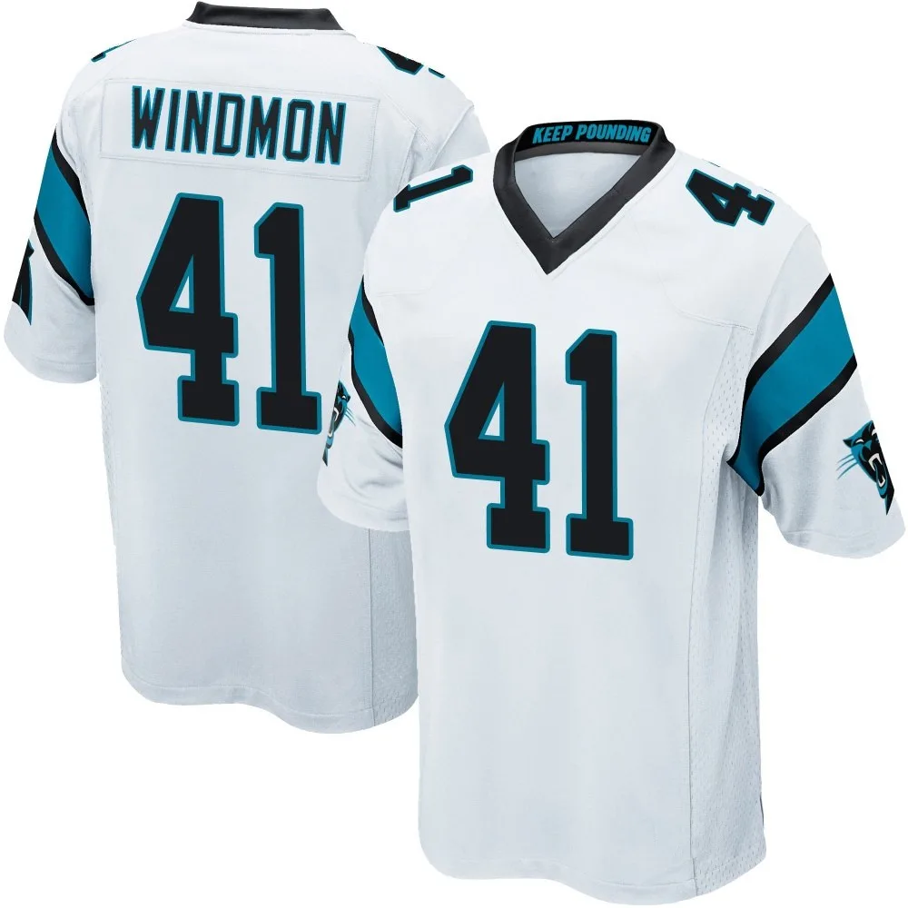 Youth Carolina Panthers Jacoby Windmon Nike Game White Jersey Youth Carolina Panthers Jacoby Windmon Nike Game White Jersey
