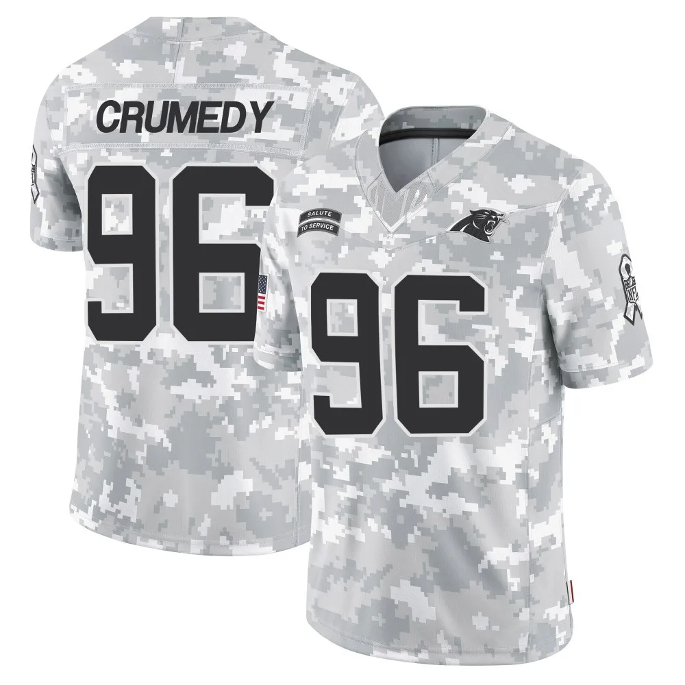 Men's Carolina Panthers Jaden Crumedy Nike 2024 Salute to Service Limited Arctic Camo Jersey Men's Carolina Panthers Jaden Crumedy Nike 2024 Salute to Service Limited Arctic Camo Jersey