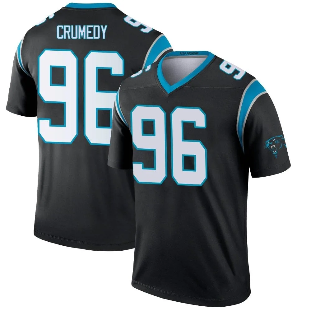 Men's Carolina Panthers Jaden Crumedy Nike Legend Black Jersey Men's Carolina Panthers Jaden Crumedy Nike Legend Black Jersey