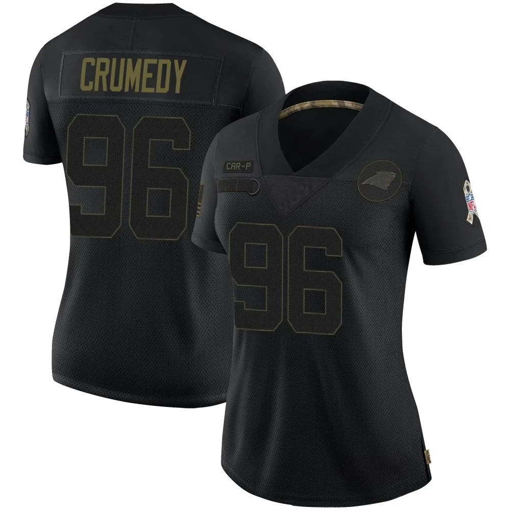 Women's Carolina Panthers Jaden Crumedy Nike 2020 Salute To Service Limited Black Jersey Women's Carolina Panthers Jaden Crumedy Nike 2020 Salute To Service Limited Black Jersey