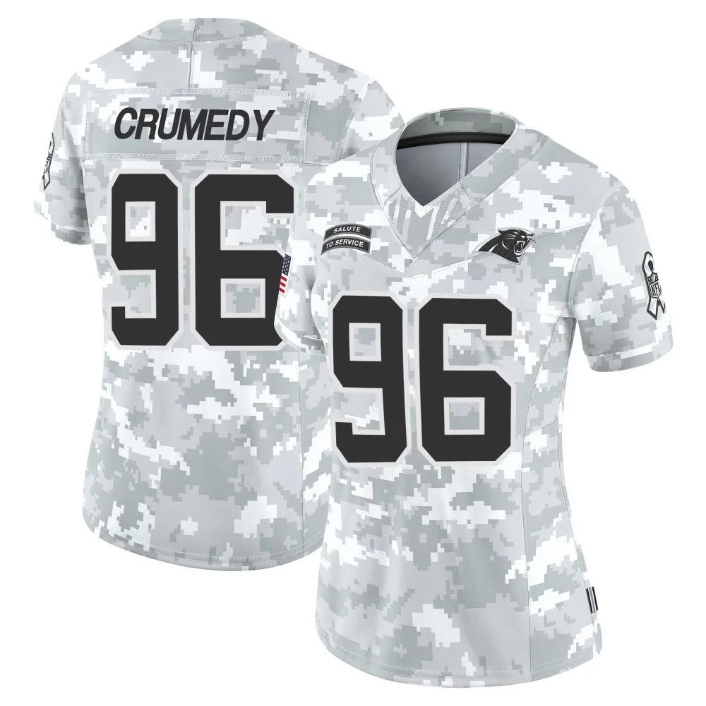 Women's Carolina Panthers Jaden Crumedy Nike 2024 Salute to Service Limited Arctic Camo Jersey Women's Carolina Panthers Jaden Crumedy Nike 2024 Salute to Service Limited Arctic Camo Jersey